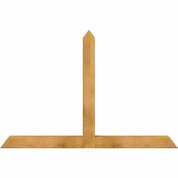 Ekena Millwork Portland Rough Sawn Timber Gable Bracket, Western Red Cedar, 60"W x 40"H x 4"D x 4"F, 16/12 Pitch GBW060X40X0404POR00RWR - main
